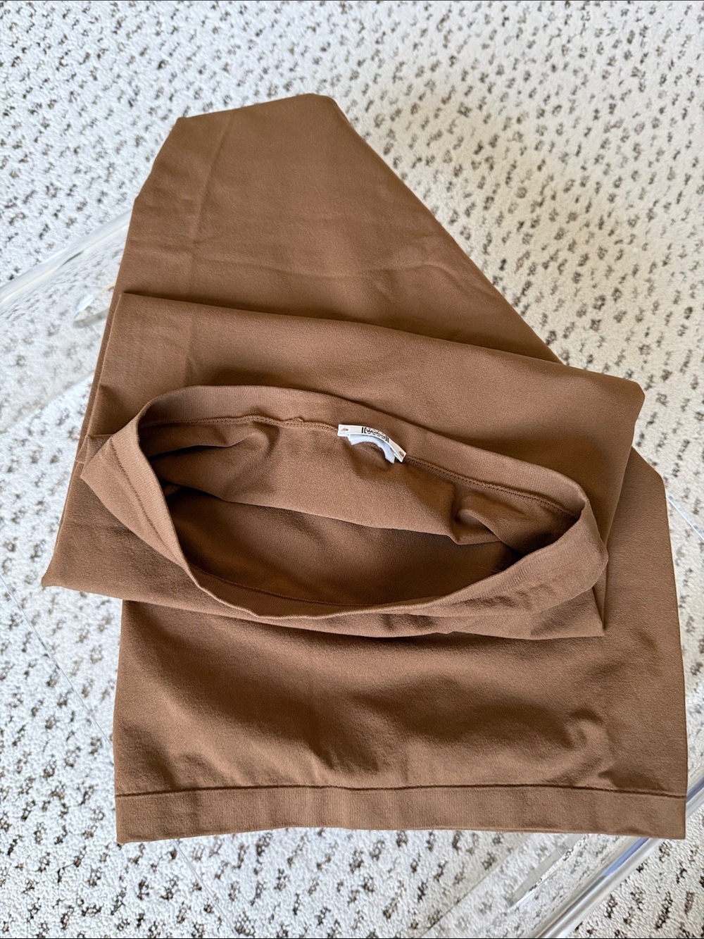Wolford Strapless Fatal dress in Camel